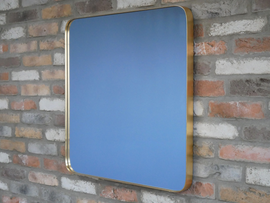 Large Gold Square Mirror