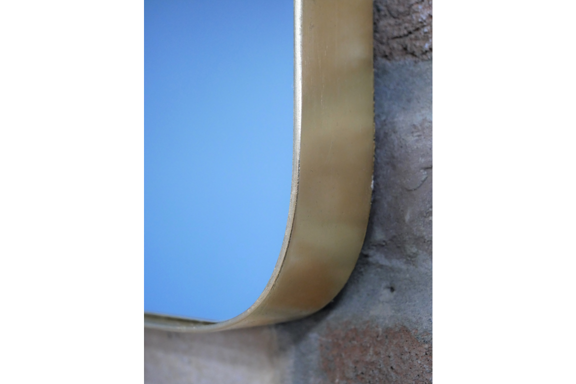 Gold Oblong Mirror